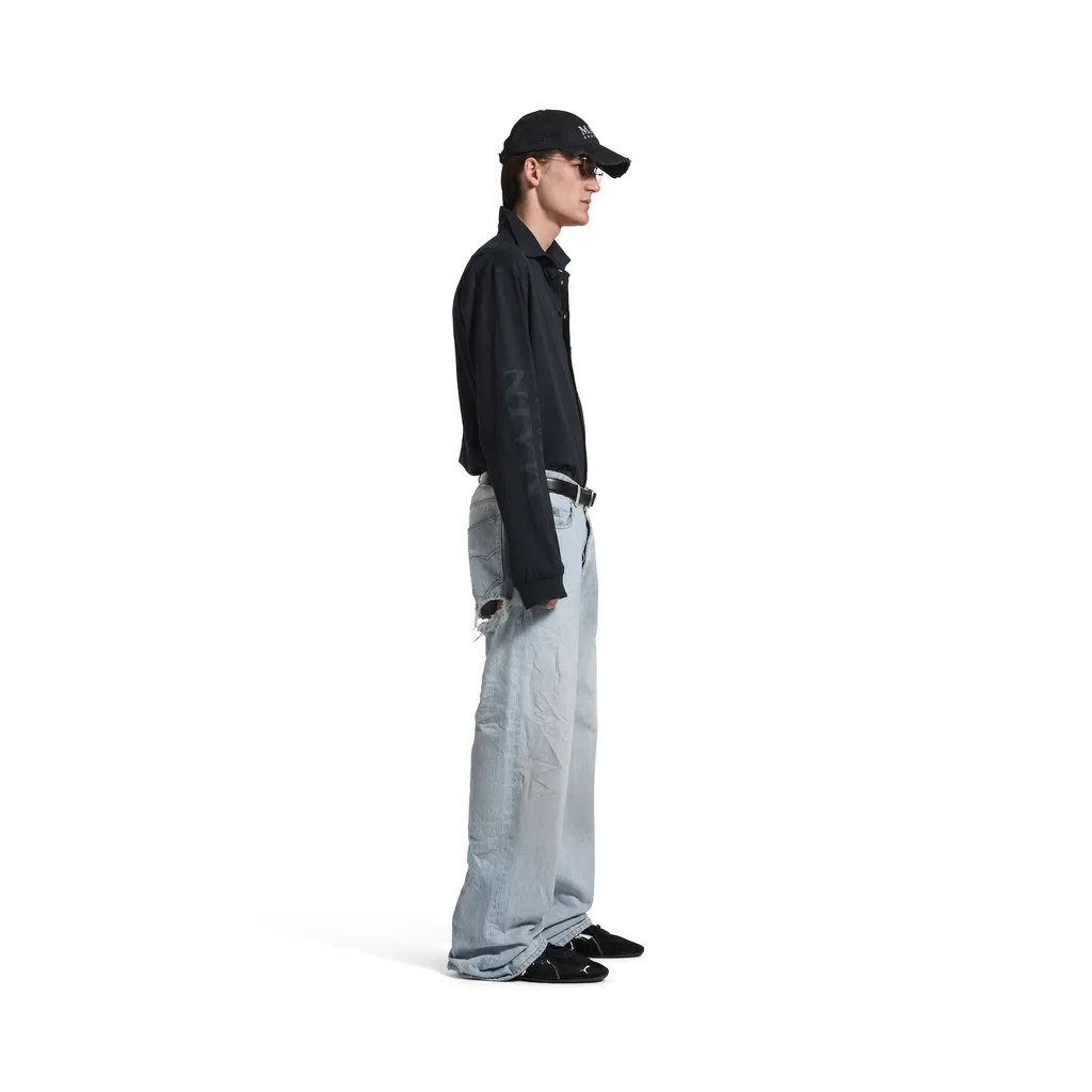 Distressed Relaxed Fit Pants