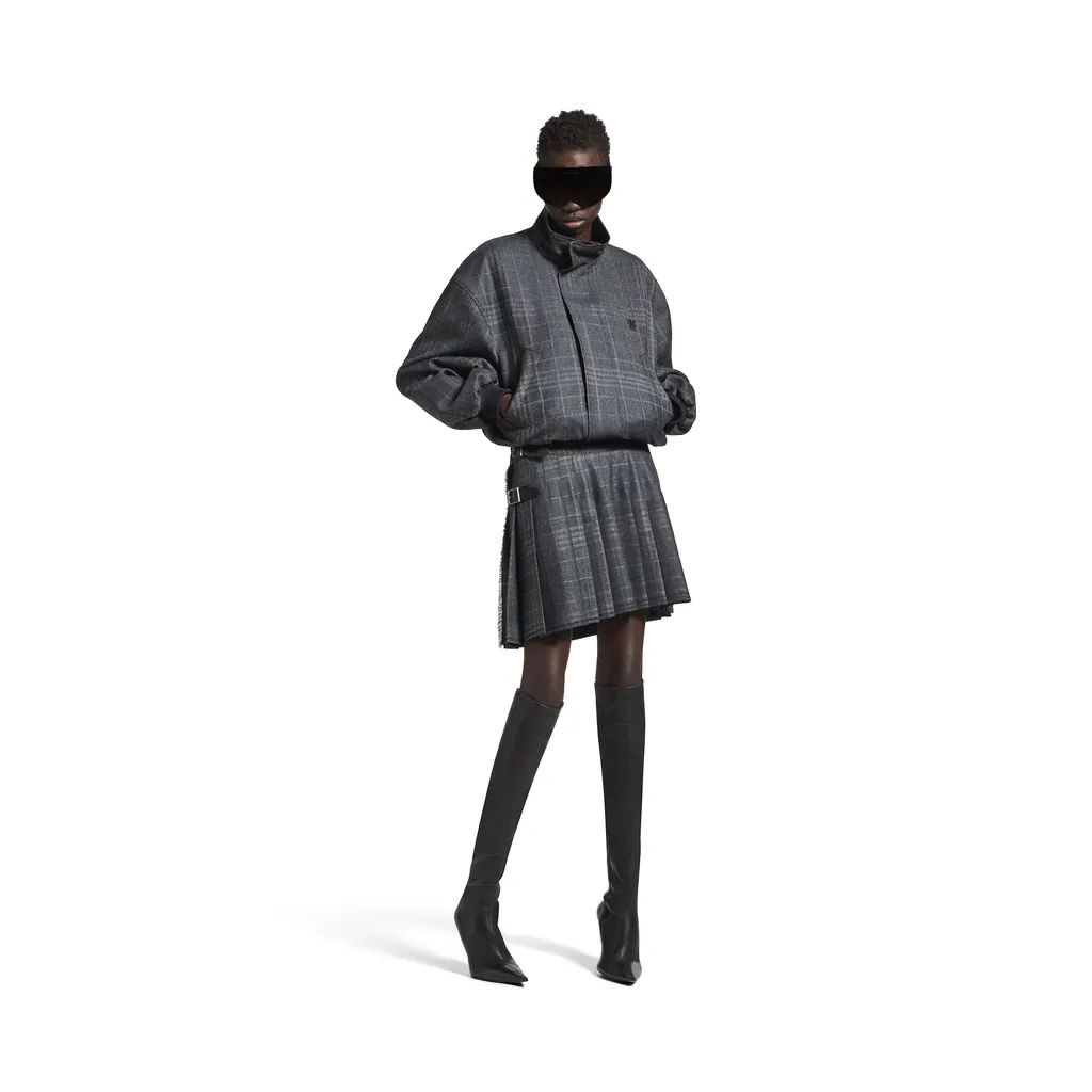 Pleated Mini Skirt