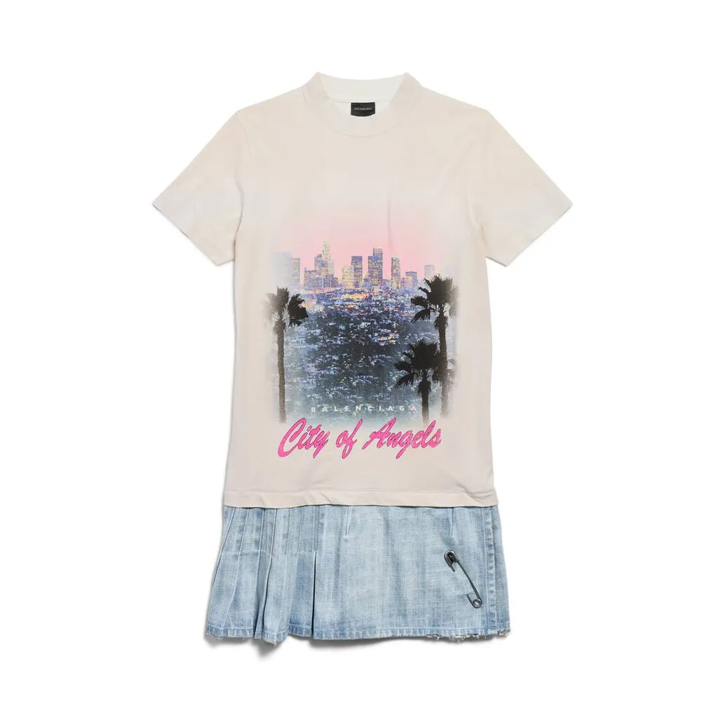 City Of Angels Layered T-Shirt Dress