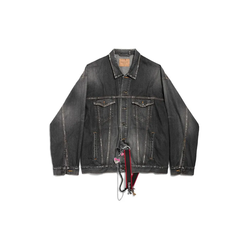 Oversized Charms Denim Jacket