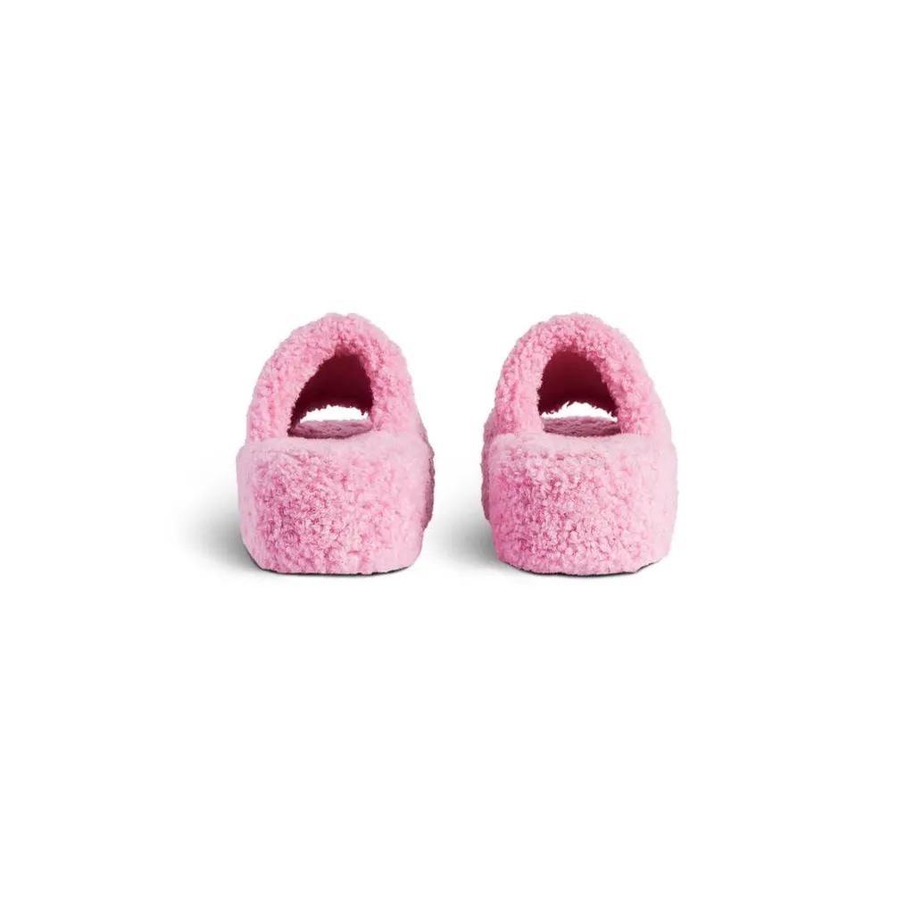 Furry Platform Sandal