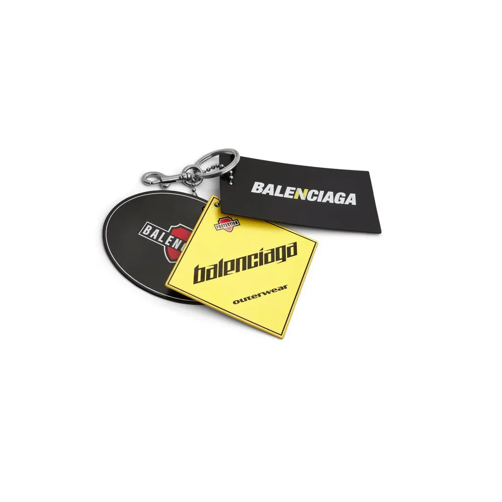 3 Tags Charm Keychain
