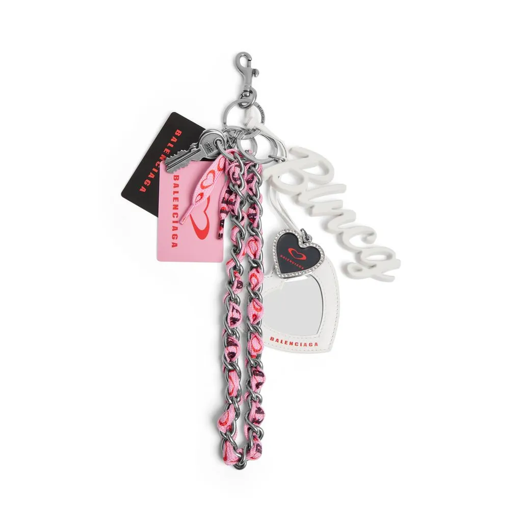 Keychain/Charm Blncg Multi Hearts