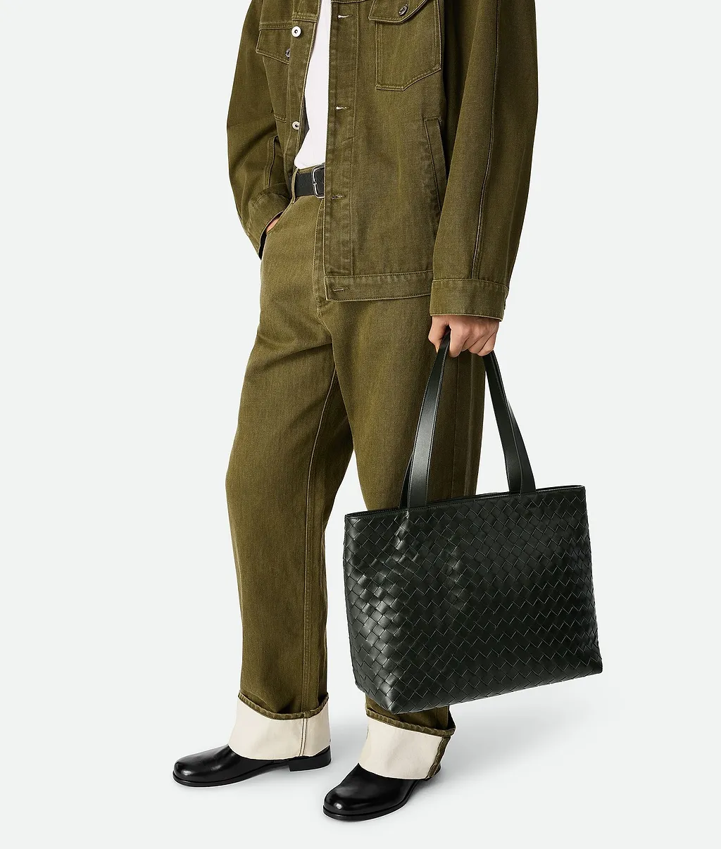 Small Intrecciato Zipped Tote
