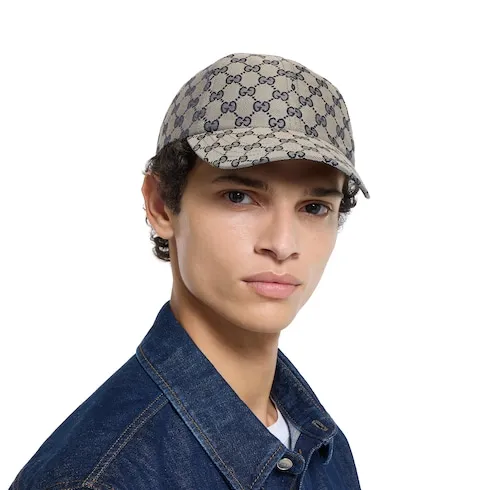 Gg Cotton Canvas Baseball Hat