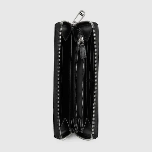 Gg Emblem Zip Around Wallet