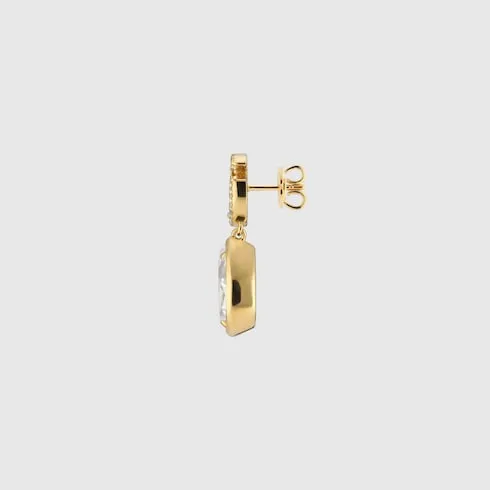 Gg Marmont Crystal Drop Earrings