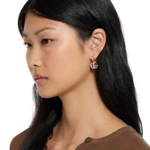 Gg Marmont Crystal Earrings