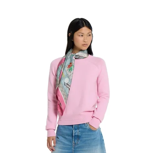Printed Silk Twill Carré