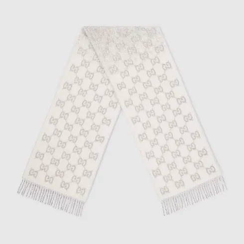 Gg Alpaca Wool Blend Scarf