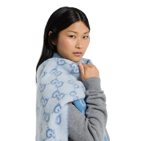 Gg Alpaca Wool Blend Scarf