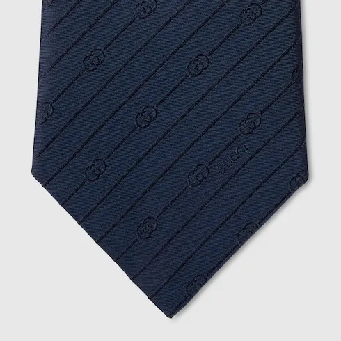 Interlocking G Silk Jacquard Tie