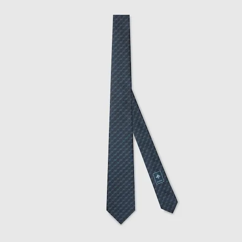 Gg Silk Jacquard Tie