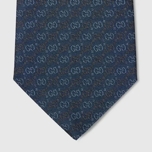 Gg Silk Jacquard Tie