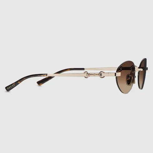 Frameless Oval Sunglasses
