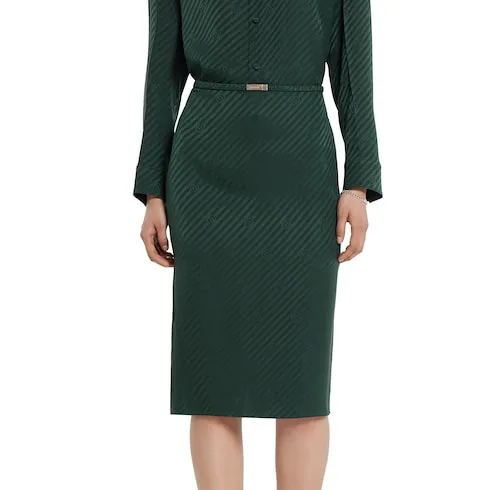 Interlocking G Silk Jacquard Skirt