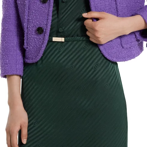 Interlocking G Silk Jacquard Skirt