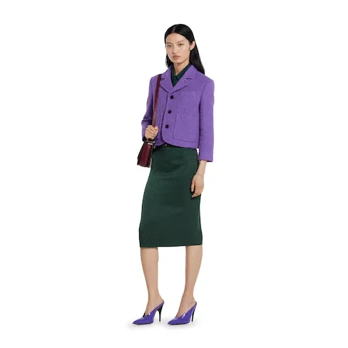 Interlocking Gg Silk Jacquard Shirt