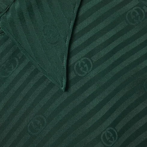 Interlocking Gg Silk Jacquard Shirt