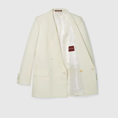 Double-Breast Technical Panama Jacket