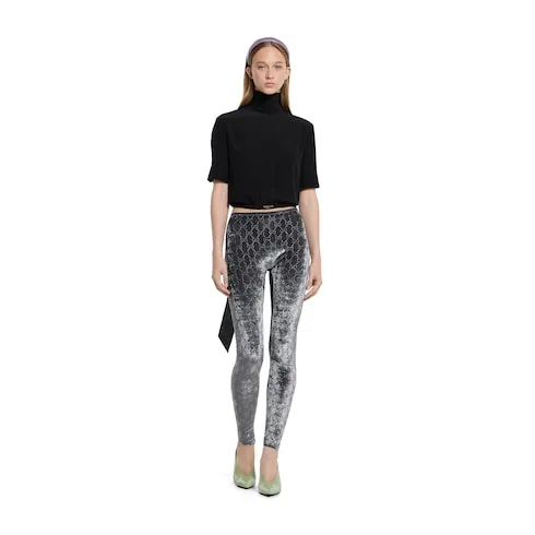 Gg Crystal Embroidered Leggings