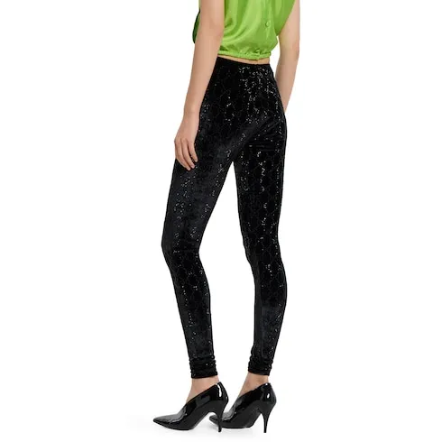 Gg Crystal Embroidered Leggings