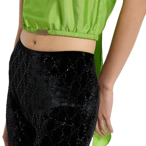 Gg Crystal Embroidered Leggings