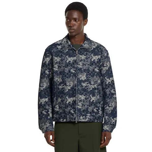 Gg Jacquard Denim Jacket