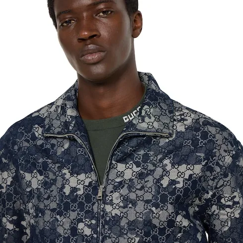 Gg Jacquard Denim Jacket