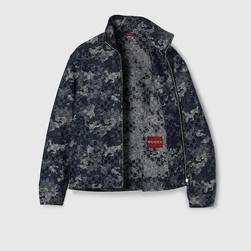 Gg Jacquard Denim Jacket