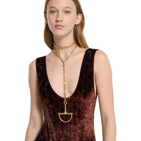 Half Horsebit Necklace