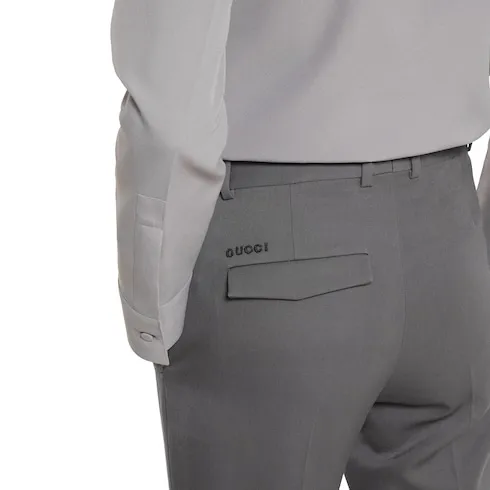 Heavy Wool Satin Pant