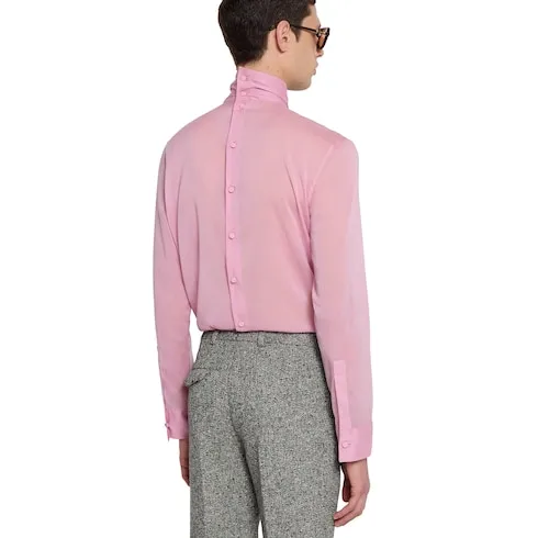 Silk Stretch Chiffon Shirt