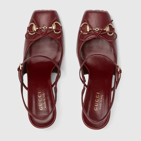 Gucci Horsebit Slingback Pump