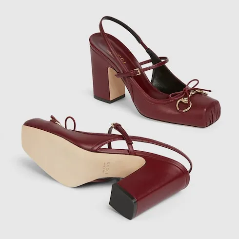 Gucci Horsebit Slingback Pump