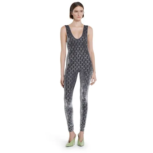 Gg Crystal Embroidered Jumpsuit