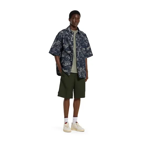 Gg Jacquard Denim Shirt