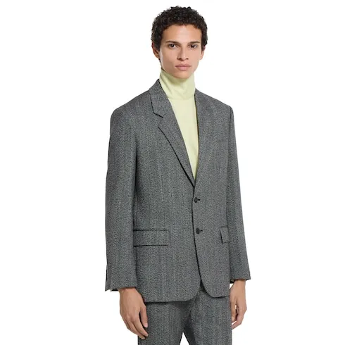 Wool Mouliné Jacket