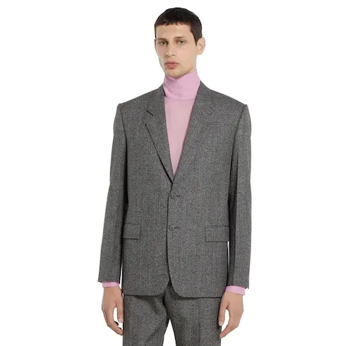 Wool Mouliné Jacket