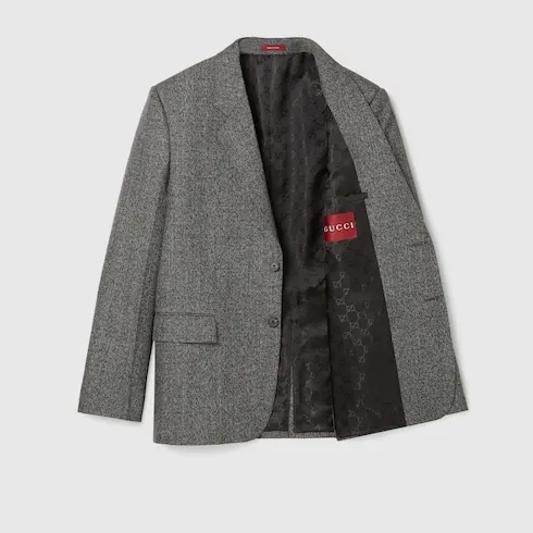 Wool Mouliné Jacket