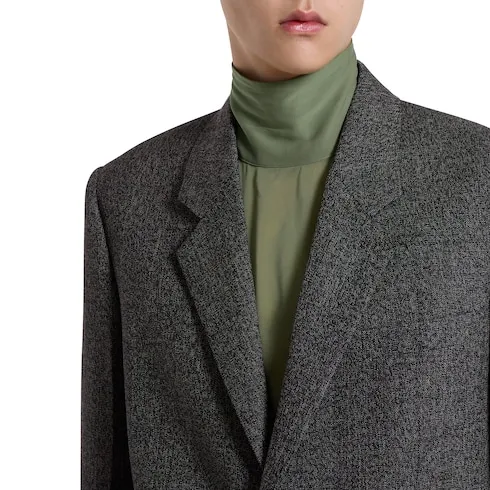Herringbone Wool Mouliné Jacket