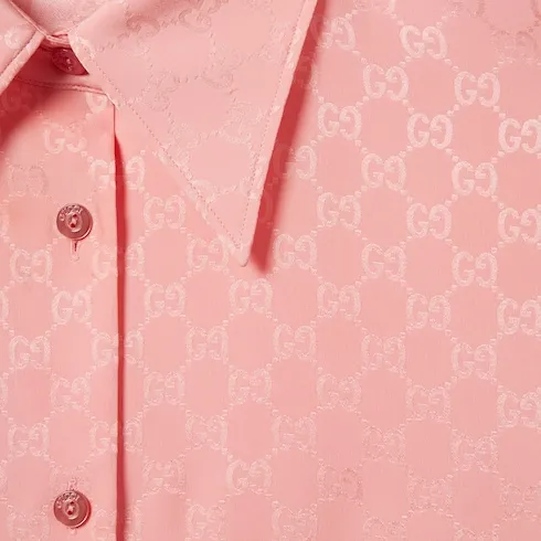 Gg Silk Jacquard Shirt