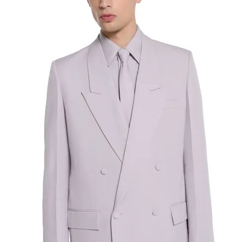 Double-Breast Wool Gabardine Jacket