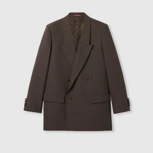 Double-Breast Technical Panama Jacket