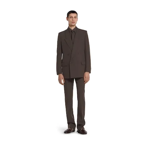 Double-Breast Technical Panama Jacket
