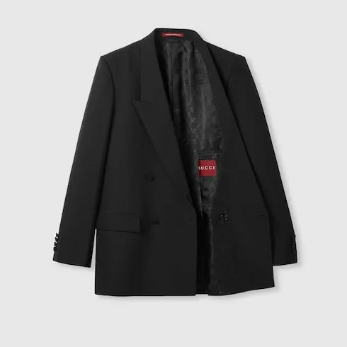 Double-Breast Technical Panama Jacket