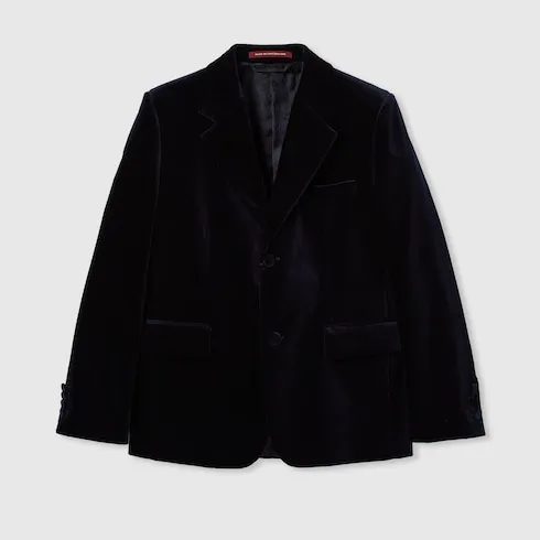 Stretch Cotton Velvet Jacket