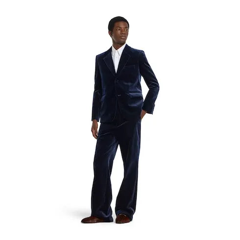 Stretch Cotton Velvet Jacket