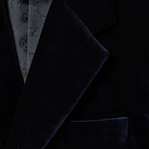 Stretch Cotton Velvet Jacket