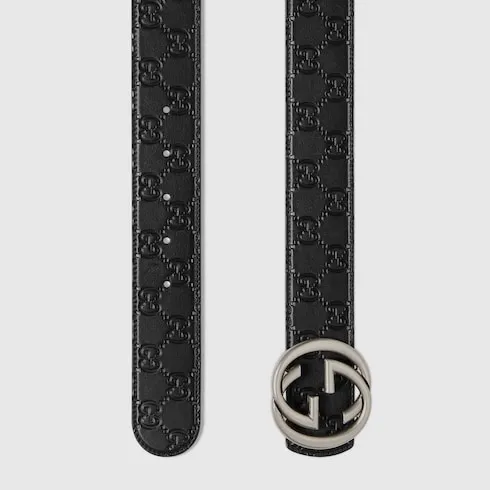 Reversible Belt With Interlocking G Buckle